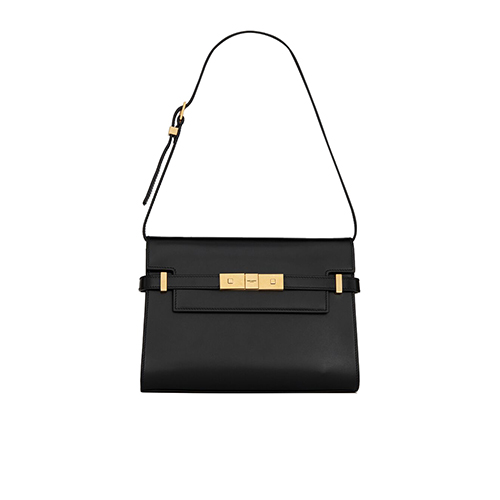 [스페셜오더]SAINT LAURENT-675626 생 로랑 블랙 송아지 가죽 MANHATTAN 스몰 숄더백