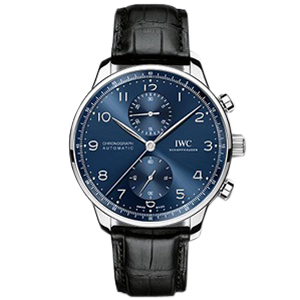 [스페셜오더]IWC-371480 아이더블유씨 포르투기저 크로노그래프 스틸 블루다이얼 워치 41mm 