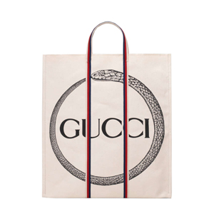 [스페셜오더]GUCCI-484690 8200 구찌 코튼 캔버스 Gucci ouroboros 프린트 토트 백(3종류)