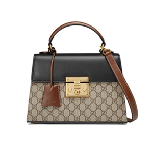 [스페셜오더]GUCCI-453188 9785 구찌 Padlock 패드락 GG 수프림 캔버스 스몰 탑 핸들백 블랙 