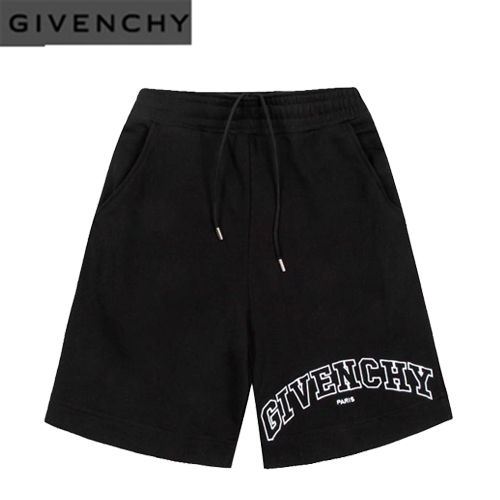 GIVENCHY-06045 지방시 블랙 아플리케 장식 스웨트쇼츠 남여공용