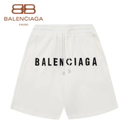 BALENCIAGA-07123 발렌시아가 화이트 아플리케 장식 스웨트쇼츠 남여공용