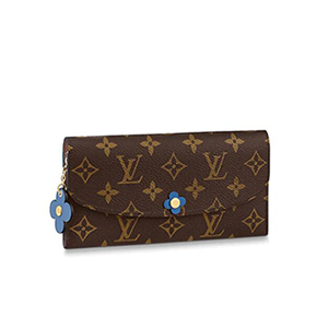 [스페셜오더]LOUIS VUITTON-M63895 루이비통 모노그램 블루 플라워 참 장식 에밀리 월릿