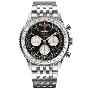 [스페셜오더]BREITLING-브라이틀링 내비타이머 스틸 01 블랙다이얼 워치 43mm 