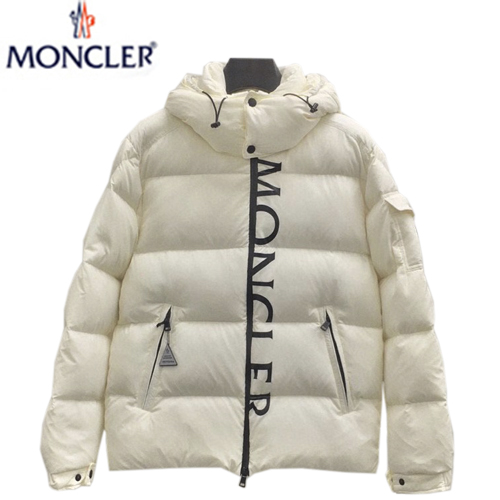 MONCLER-12156 몽클레어 화이트 프린트 장식 패딩 남성용