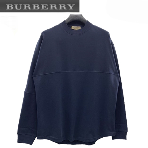 BURBERRY-08045 버버리 네이비 BURBERRY 프린트 장식 스웨트셔츠 남여공용