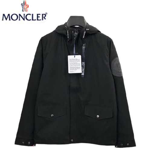 MONCLER-08043 몽클레어 블랙 나일론 블랙 라벨 바람막이 후드 쟈켓 남성용