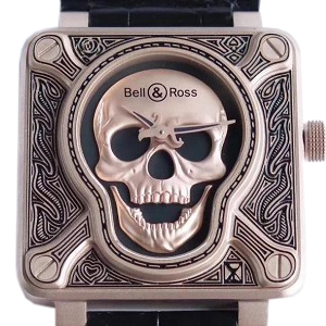 [스페셜오더]Bell&Ross-벨&로스 BR 01 Burning Skull 버닝 스컬 브론즈 리미티드 에디션 워치 46mm 