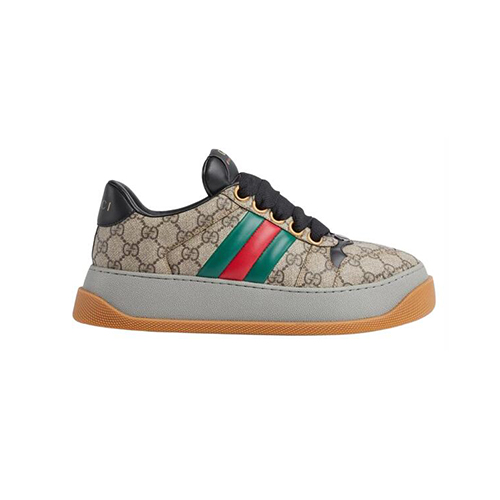 GUCCI-771460 9749 구찌 베이지/블랙 웹(WEB) GG 스크리너 스니커즈 남여공용