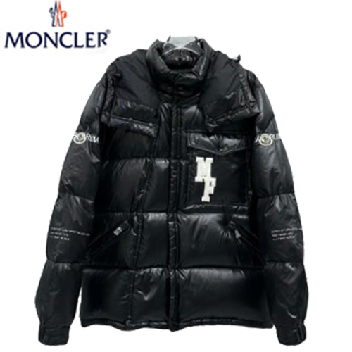 MONCLER-11077 몽클레어 블랙 아플리케 장식 패딩 남여공용