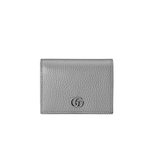 [스페셜오더]GUCCI-456126 1711 구찌 GG 마몽 그레이 가죽 카드 케이스 지갑