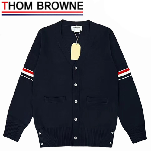 THOM BROWNE-03014 톰 브라운 스트라이프 장식 가디건 남여공용(3컬러)