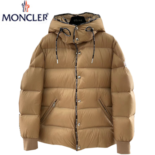 MONCLER-12028 몽클레어 베이지 스트라이프 디테일 패딩 남성용