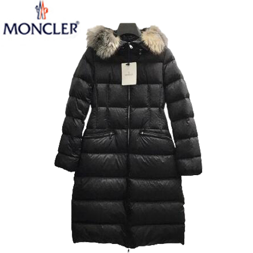 MONCLER-11098 몽클레어 블랙 나일론 롱 패딩 여성용