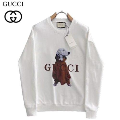 GUCCI-12308 구찌 화이트 프린트 장식 스웨트셔츠 남성용