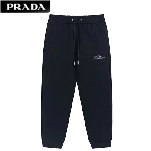 PRADA-03077 프라다 블랙 코튼 스웨트팬츠 남성용