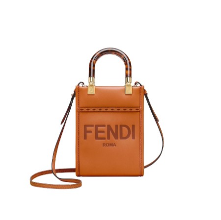 [스페셜오더]FENDI-8BS051 펜디 다크 브라운 미니 선샤인 쇼퍼 백