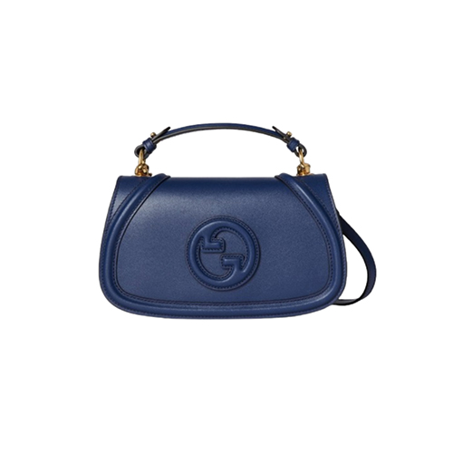 [스페셜오더]GUCCI-815714 4730 구찌 블루 가죽 구찌 블론디 스몰 탑 핸들백