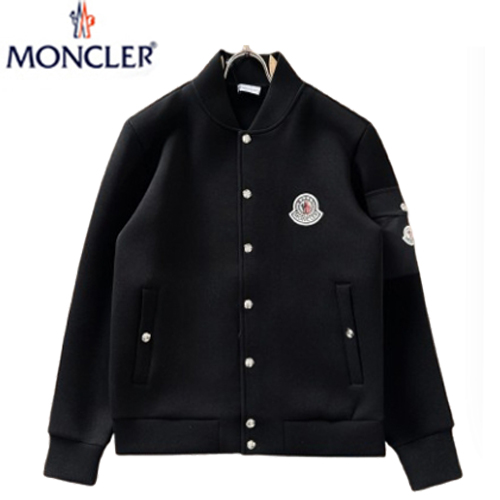 MONCLER-09239 몽클레어 블랙 코튼 베이스볼 재킷 남성용