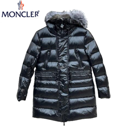 MONCLER-12039 몽클레어 블랙 나일론 미디엄 패딩 여성용