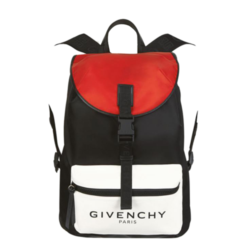 [스페셜오더]GIVENCHY-BK500MK 지방시 레드/블랙/화이트 나일론 GIVENCHY PARIS 트리컬러 백팩